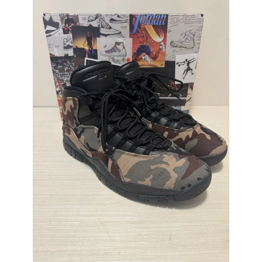 Air Jordan 10 Retro Woodland Camo Sz. 13‎